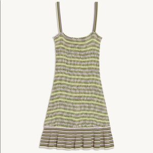 Sandro Knitted Dress with Smocking